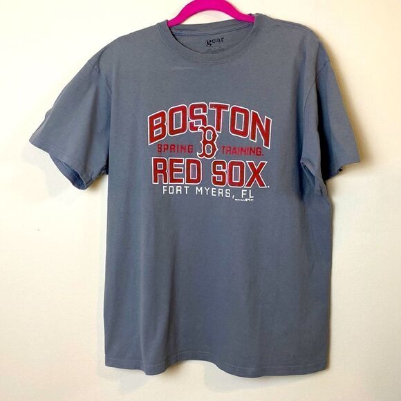 Boston Red Sox tee shirt Spring Training Gray Short Sleeve Boys Sz L - Picture 2 of 4